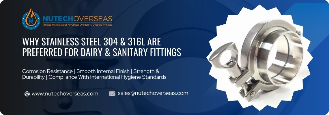 why stainless steel 304 316l are preferred for dairy sanitary fittings